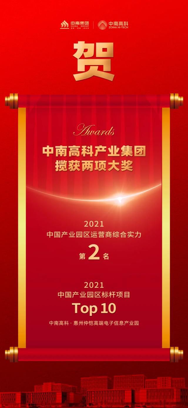 中南高科｜獲得產(chǎn)業(yè)園區(qū)運(yùn)營(yíng)商綜合實(shí)力第2名