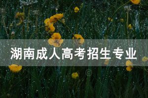 中南林業(yè)科技大學成人高考招生專業(yè)有哪些呢